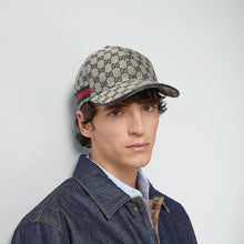 CASQUETTE EN TOILE ORIGINAL GG AVEC BANDE rouge