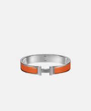 Bracelet Hermès Orange et argenté