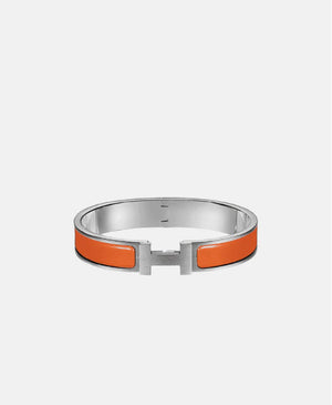 Bracelet Hermès Orange et argenté