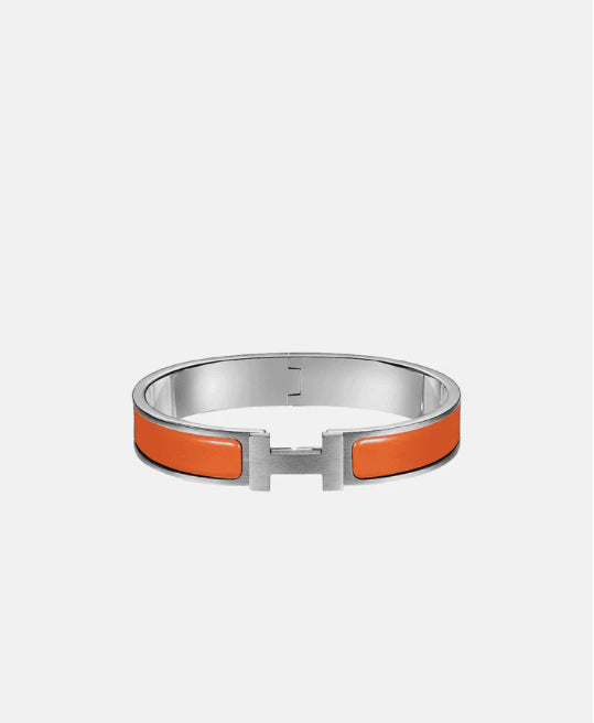 Bracelet Hermès Orange et argenté