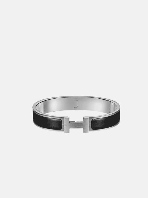 Bracelet Hermès Noir et argenté
