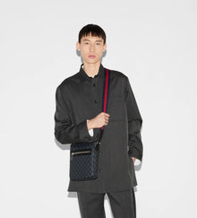 Sacoche noir Gucci bandoulière Tricolore ￼