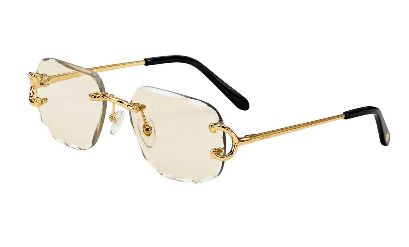 Lunettes soleil de Cartier or