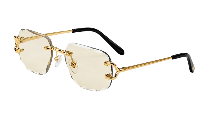 Lunettes soleil de Cartier or