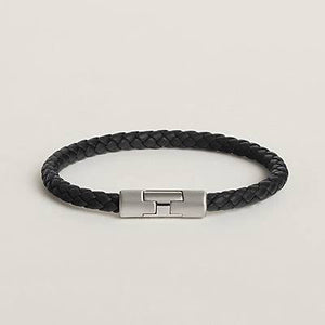Bracelet Hermès Noir et argenté