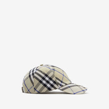 Casquette de baseball en coton mélangé Check EKD LICHEN