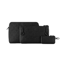 Sacoche LV trois en un Noir mat