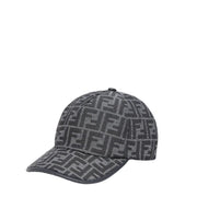 Casquette de baseball en tissu jacquard FF gris claire