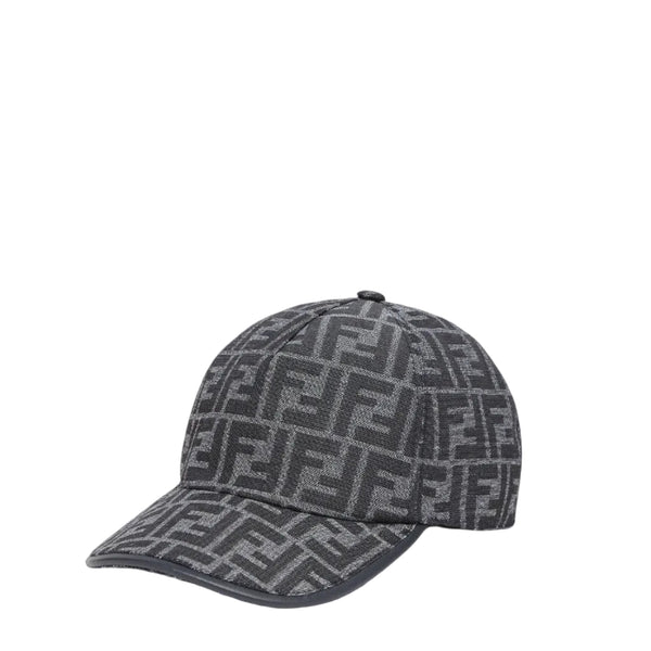 Casquette de baseball en tissu jacquard FF gris claire