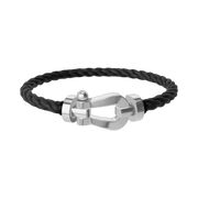 Bracelet Fred noir et argent