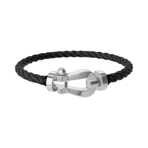 Bracelet Fred noir et argent