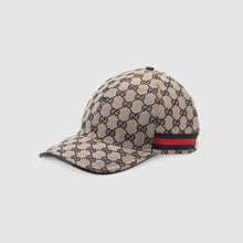 CASQUETTE EN TOILE ORIGINAL GG AVEC BANDE rouge