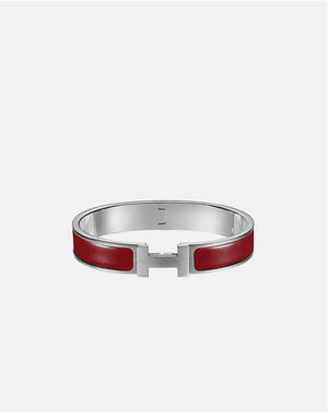 Bracelet Hermès gris et rouge