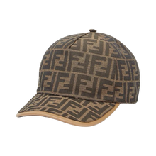 Casquette de baseball en tissu jacquard FF brun